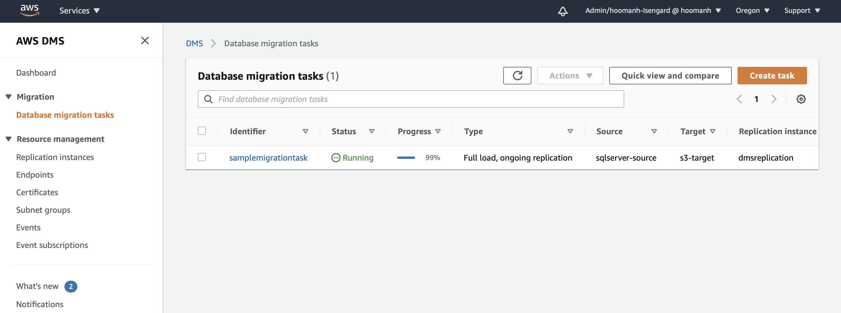 SQL Server to S3: Running Data Migration Task | Hevo Data